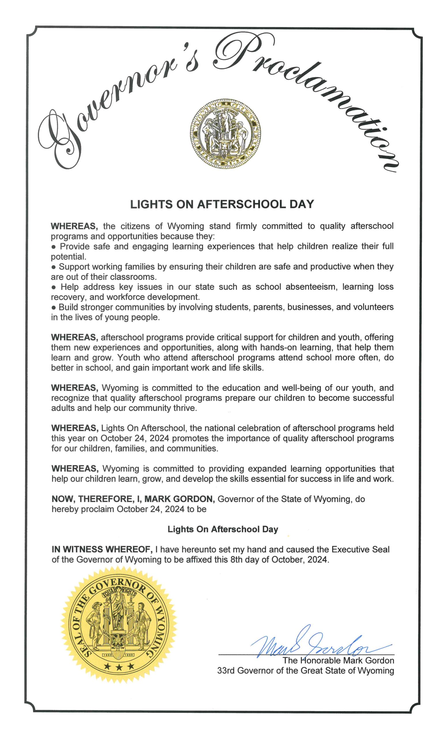 Lights On Afterschool Day October 2024
