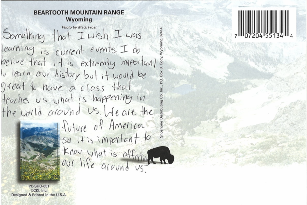 Destination Postcard Current Events